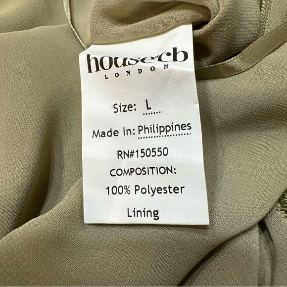 House of CB Lailah Embroidered Maxi Skirt‎ Low Rise Lightweight Georgette Large - Picture 12 of 15